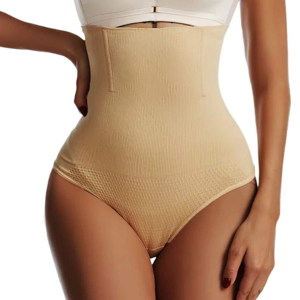 Women High Waist Body Recovery Slimming Underwear Tummy Control Panties Sexy Seamless Shapewear Thong Hip Lifting Corset