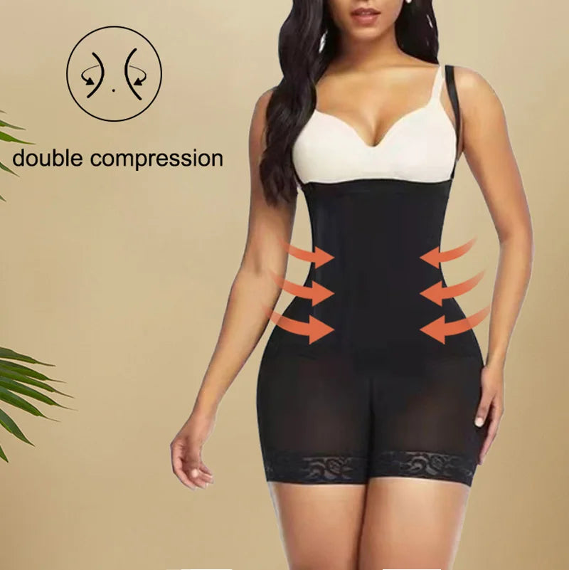 High Compression Bodysuits Shapewear Fajas Colombianas Corrective Girdles Tummy Control Panties BBL Slimming Body Shaper
