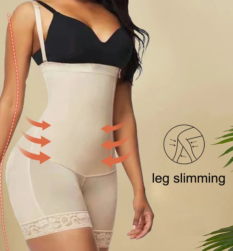 High Compression Bodysuits Shapewear Fajas Colombianas Corrective Girdles Tummy Control Panties BBL Slimming Body Shaper