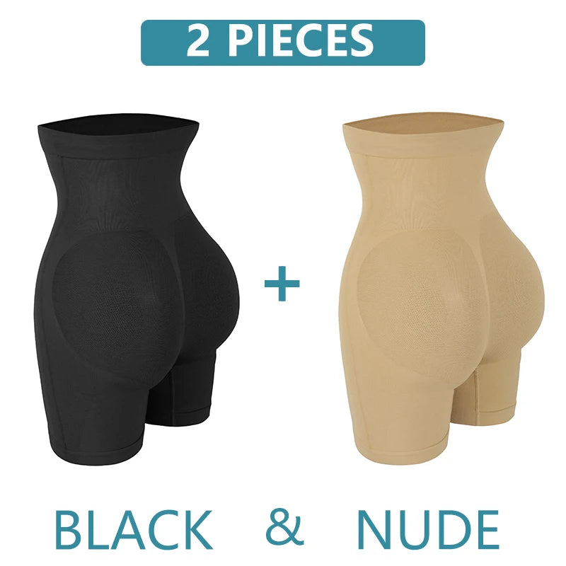 High Waist Seam-free Body Shaper Shorts Shapewear Women Tummy Control Thigh Slimming Sculpting Butt Lifter Mesh Buttock Enhancer