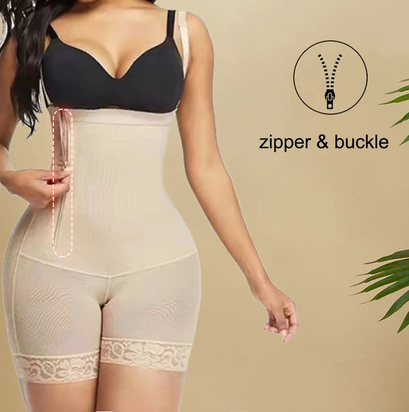 High Compression Bodysuits Shapewear Fajas Colombianas Corrective Girdles Tummy Control Panties BBL Slimming Body Shaper
