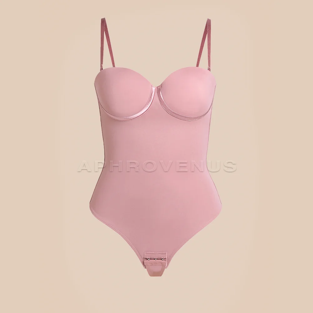 Fajas Colombianas Shapewear for Women Back Lace-up Thong Tummy Control Plus Size Postpartum Body Shaper Butt Lifting Bodysuit