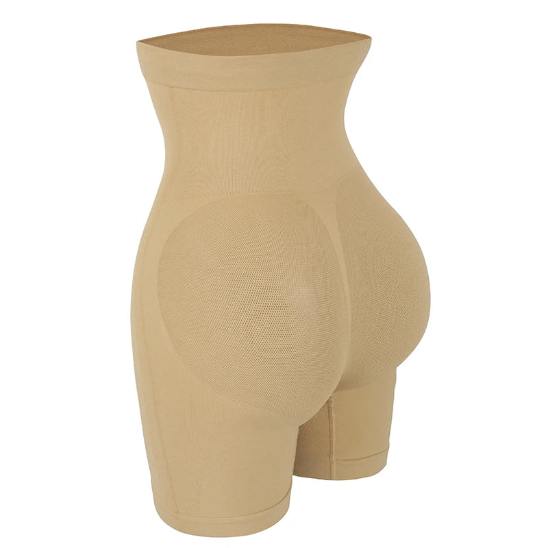 High Waist Seam-free Body Shaper Shorts Shapewear Women Tummy Control Thigh Slimming Sculpting Butt Lifter Mesh Buttock Enhancer