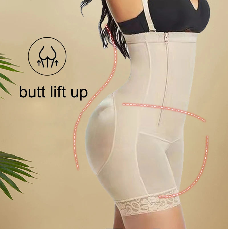 High Compression Bodysuits Shapewear Fajas Colombianas Corrective Girdles Tummy Control Panties BBL Slimming Body Shaper