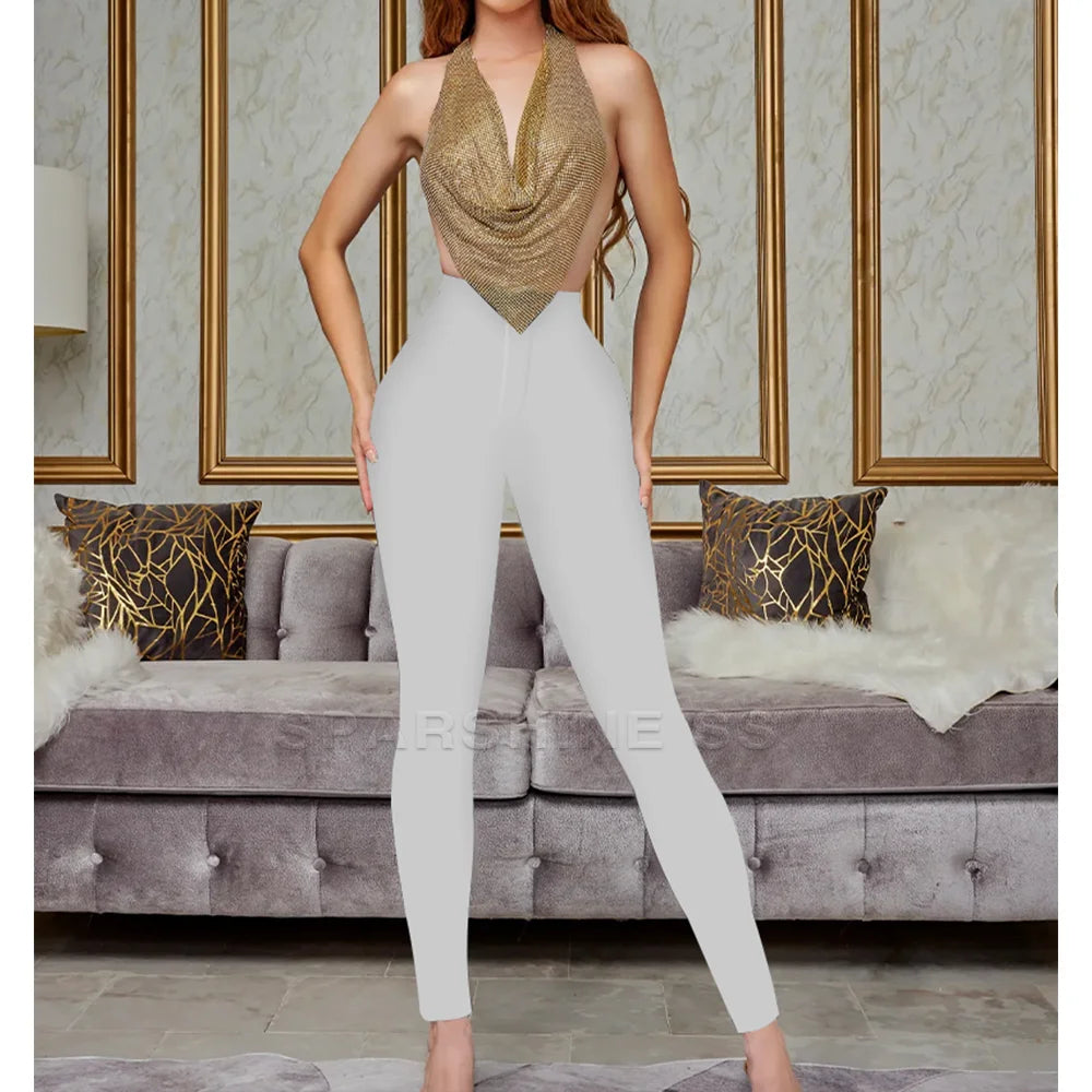 Women Butt Lifter Leggings High Waist Yoga Pants Thigh Sculpting Slimmer Belly Control Solid Color Seamless Trousers